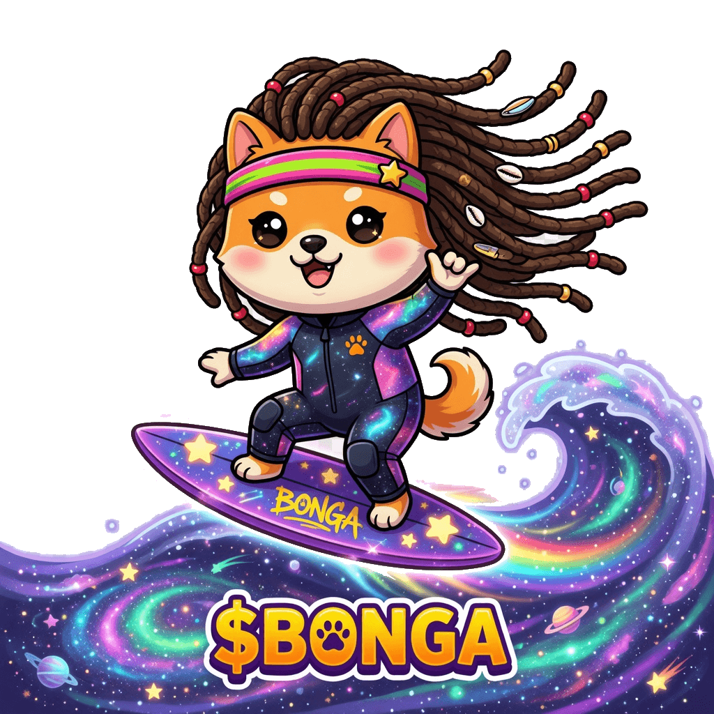 Cosmic Surfer Bonga — Surfing a cosmic nebula wave