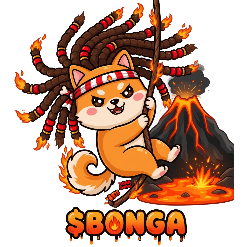 Volcano Bonga — Power bonk swing near lava flows